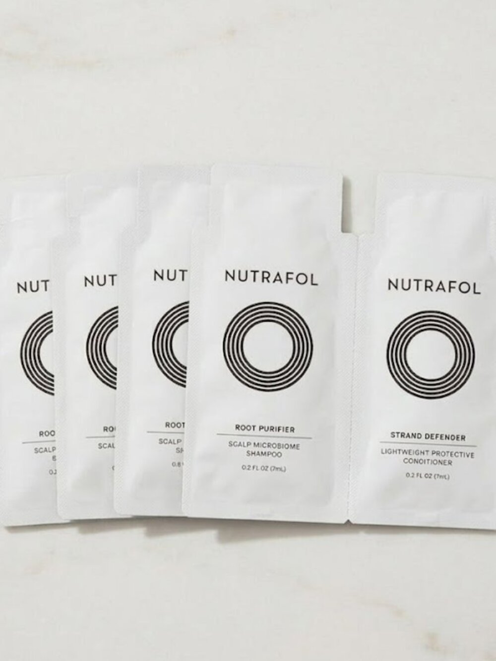 NUTRAFOL ROOT PURIFIER SHAMPOO & STRAND DEFENDER CONDITIONER SAMPLES